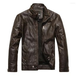 Men's Fur Mens Leather Jackets High Quality Classic Motorcycle Bike Cowboy Jacket Male Plus Velvet Thick Coats Brand Clothing 5XL ML001