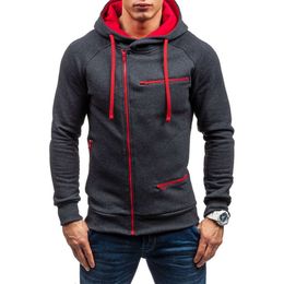 Fashion designer jacket casual Plush sweater men's zipper Hoodie simple loose coat in autumn and winter