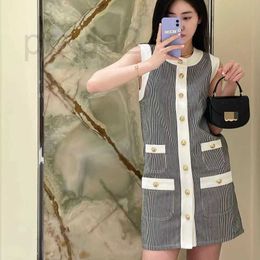 Urban Sexy Dresses Designer Autumn and Winter New High end Womens Clothing 23 Early Autumn New Line Dress Stripe Sling Dopamine Sweet Style LNU6