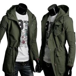 Men's Trench Coats DIMI Military Fashion Casual Jacket Warm Winter Coat Slim Outwear Overcoat Solid Colour Leisure Trend 230925