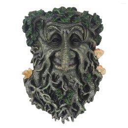 Garden Decorations Mushroom Tree Face Sculpture Family Decoration Outdoor Halloween Old Man