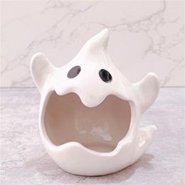 Candle Holders Funny Cartoon Bat Ghost Holder Cute Decoration American Ceramic Living Room