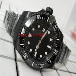 High Quality Wristwatches 44mm Sea-Dweller 116660 Ceramic Bezel Black PVD Case Asia 2813 Movement Mechanical Automatic Mens watch 286s