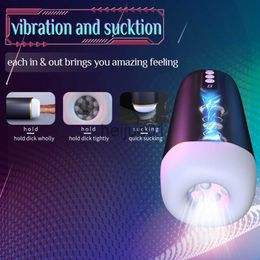 Masturbators Male Automatic Masturbator Cup Powerful Sucking Blowjob Vaginal Masturbator Adults Sex Machine Toys Adult Goods Vibrator For Men x0926 x0927