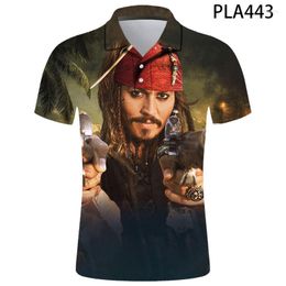 Men's Polos Polo Homme Caribbean 3D Print Shirt Men Fashion Streetwear Casual Hombres Harajuku Cool Short Sleeve Ropa