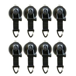 8Pcs Suction Cup Anchor Securing Hook Tie Down,Camping Tarp As Car Side Awning, Pool Tarps Tents Securing Hook Promoti