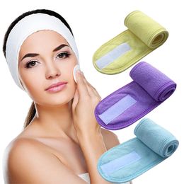 Bath Towel Adjustable Head Band Wide Hairband Yoga Spa Bath Shower Makeup Wash Face Cosmetic Headband for Women Ladies Make Up Accessories 230926