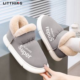 Slippers Winter Home Slippers Women Plush Shoes Women Boots Thick Platform Footwear Warm Boots Non-Slip Slipper Ladies Outdoor Sneakers 230926