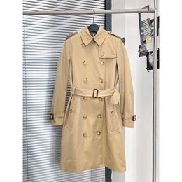 Women's Trench Coats Autumn and Winter New Kensington Classic Series Short Medium Long Slim Fit Double Breasted Men's Coat