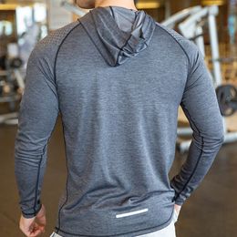 Men's Hoodies Sweatshirts KAMB Jacket Long Sleeve T shirts Running Training Clothes Quick Dry Breathable Sports T Shirt For Men 230925