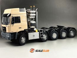 Scaleclub Model 1/14 For MAN F2000 10x10 Heavy Drag Rear Steering Follow-up With Power For KABOLITE For Lesu Rc Truck Trailer