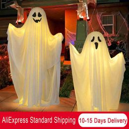 Party Decoration Halloween Decorations Outdoor Spooky Ghost Halloween Decor with Light Strings Easy to Assemble Ghost Decorations T230926