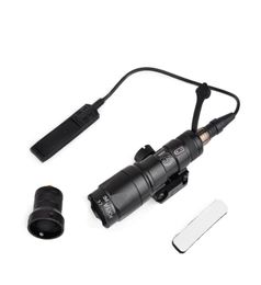 Airsoft Tactical SF M300 Mini Scout Light 250lumen tactical flashlight with remote switch tail mount for 20MM Weaver Rail6797957