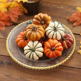 Decorative Flowers Halloween Pumpkin Foam Ornament Decor Simulation Vegetable DIY Craft For Home Party Holiday Festival Decoration Props