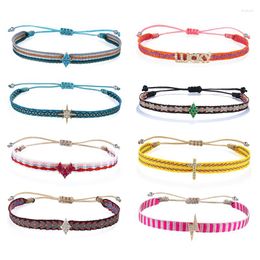 Strand KELITCH Colourful Woven Rope String Bracelet Yoga Handmade Chic Webbing Friendship Bracelets For Men Women Child Lucky Jewellery