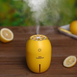 Humidifiers Mini Lemon Humidifier with LED Light USB Portable Humidifier Air Diffuser Purifier diffuser difusor de aroma mist maker fogger YQ230927