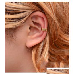 Ear Cuff Gold Leaves Non-Piercing Ears Clips Fake Cartilage Earring Jewellery For Women Men Wholesale Gifts Drop Delivery Earrings Dhj8E