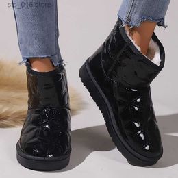Boots Waterproof Winter Snow Boots Women 2023 Thicken Warm Long Plush Ankle Boots Woman Thick Platform Anti-Slip Couples Cotton Shoes T230927