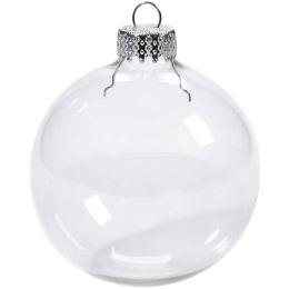 Christmas Decorations Ornaments Glass Balls Decoration 80mm Clear Glass Wedding balls