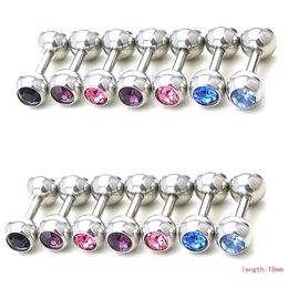 Newly Fashion Simple Small Nipple Rings Surgical Steel Barbell Body Piercing Jewelry287r