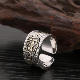 Cluster Rings Fashion Personality Number 66 Punk Crack Open Ring For Men Trend Jewellery Gift271b