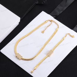 Designer Jewellery Gold Necklace Bracelet, Alphabet Superflash Embed Zircon Luxury Women's Jewellery set, Valentine's Day, Christmas, gifts