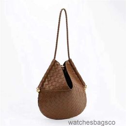 Handbag Totes Bvs Designer Jodies Women Bags Knitting Knotted Original Y New Genuine Leather Handwoven Underarm Fashion Diamond Versatile Creativ MMEY