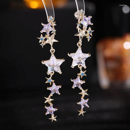 Stud Earrings Fashion Stars Meteor Long Pendant Earring For Women Jewelry Gifts