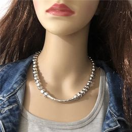Chokers Anslow Fashion Jewellery Creative Retro Design Beads Statement Necklace For Women Rope Line Accessory Sweater Chain LOW0050AN 230927
