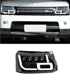 Car Headlights for Range Rover Sport / Executive LED Headlight 2010-2013 DRL Turn Signal High Beam Angel Eye Lens