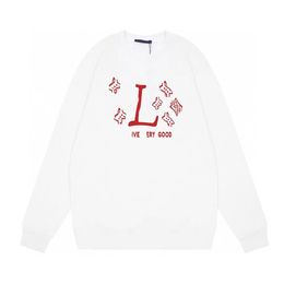 Mężczyzny Plusowe płaszcze odzieżowe Letter Męski haftowany sweter wydrukowany pullover luźny sweter z kapturem czysty bawełniany miękki unisex s50u21