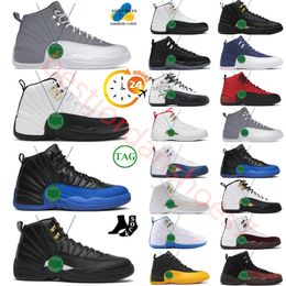 Hot Jumpman 12 Cherry Basketball Shoes for 2024 Black Taxi Hyper Royal Playoff Dark Concord Flu Game University Gold Brilliant Orange Sport Shoe US7-US13