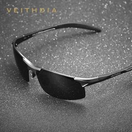 Outdoor Eyewear VEITHDIA Men Sunglasses Brand Designer Aluminum Polarized UV400 Lens Sports Driving Outdoor Sun Glasses Eyewear For Male 6518 230927