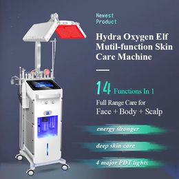 Professional Skin Care Scalp Treatment Product Oxygen Facial Deep Cleaning Machine Vibration Handle RF Microdermabrasion Anti Aging Handles