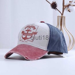 Ball Caps baseball caps Spring/Summer New Products Washed Cotton Print Fishing Travel Letter Embroidered Baseball Cap Sun Hat x0927