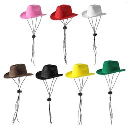 Dog Apparel Pet Cowboy Hat Po Props With Adjustable Chin Strap Headwear For Cosplay Daily Wearing