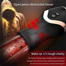Masturbators Sex Toys Adult Supplies Masturbators For Male Charge Enlarge Pump Vibrator Device Erotic Glans Training Penis Masturbation Cup x0926
