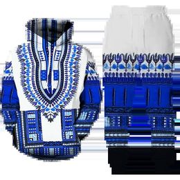 Men's Tracksuits African Print Couple Hoodies/Pant/ Tracksuit Men's Brand Fashion Long Sleeve Vintage Clothes Autumn Winter Men's Clothing Suit 230927