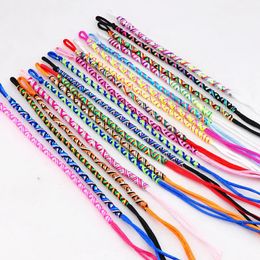 Bangle Fashion 50pcs Lots Multicolor Ethnic Cuff Bracelets Braided Rope Friendship Lovers Jewelry Wristband For Men Women 230927