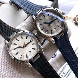 Watches rose gold sports men mens gaus luxury watch automatic watches movement mechanical master 150m bond 007 rubber montre de lu2275