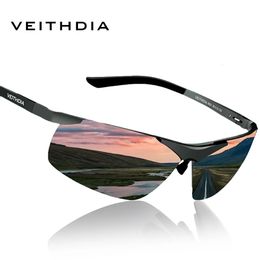 Outdoor Eyewear VEITHDIA Sunglasses Men's Brand Designer Cycling Sports Polarized UV400 Lens Outdoor Sun Glasses Driving Eyewear For Male 6501 230927