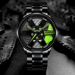 Top Watch Brand Car Wheel Custom Design Sport Rim Watches Stainless Steel Waterproof Whole 2021 Men Wrist Wristwatches221s