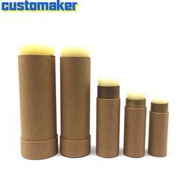 50PCS eco friendly Environmental protection push type paper lip push up tube paper empty tube for lip cylinder spot241m