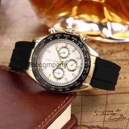 Luxury Wristwatch Watch Chronograph Multifunction Daytonass Designer Men Adhesive Tape Wrist with Six Needle Work Fashion Men's Three Eye Geneva BTDW