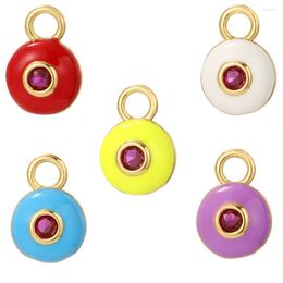 Charms Goth Evil Blue Eye For Jewelry Making Supplies Boho Zircon Eyeball Dijes Gold Color Clasp Diy Necklace Earrings Bracelet