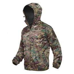 Outdoor Jackets Hoodies Summer Thin Quickdrying SunProtective Clothing Ultralight Running Camping Hiking Hunting Jacket Camouflage Windbreaker 230926