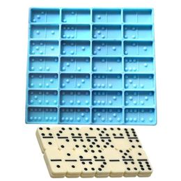 Shiny Dominoes Silicone Epoxy Resin Mould cake Mould fondant Moulds cake decorating tools chocolate fondant tools soap Mould DIY 2010309F