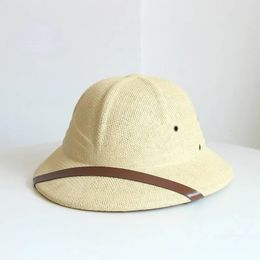 Outdoor Hats Fashion Vietnam War Army Hat Women Men British Explorer Straw Helmet Summer Boater Bucket Sun Hats Unisex Jungle Miners Cap 230927