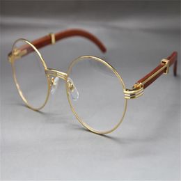 Whole-Wood Eyeglasses designer Glasses frame women with box Frames vintage Glasses Unisex Size55-22-135mm Silver212y