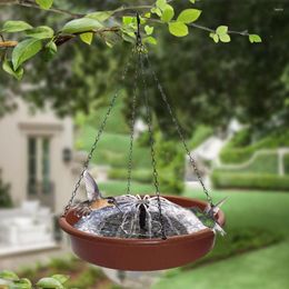 Other Bird Supplies Water Feeder Solar Powered Bath Fountain Outdoor Decorative Bathing